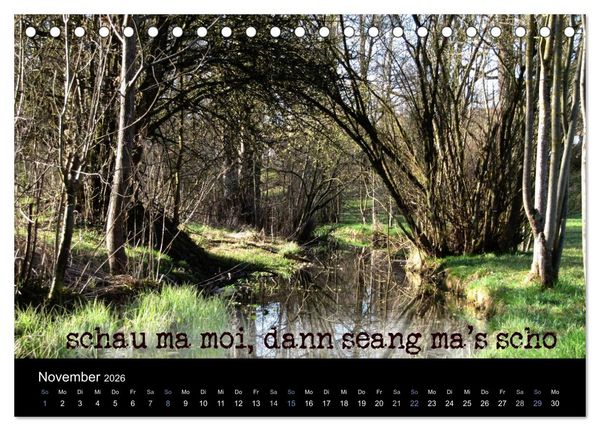 Produktbild: Baierische Lebensweisheiten (Tischkalender 2026 DIN A5 quer), CALVENDO Monatskalender
