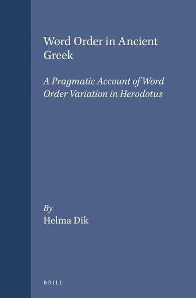 Produktbild: Word Order in Ancient Greek