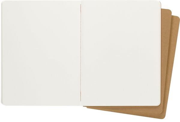 Produktbild: Moleskine Cahier Extra Large blanko packpapierbraun. 3er Pack