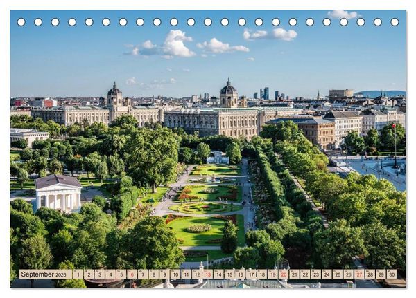 Produktbild: Geliebtes Wien. &Ouml;sterreichs Perle an der Donau (Tischkalender 2026 DIN A5 quer), CALVENDO Monatskalender