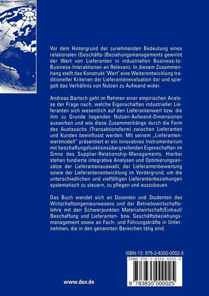 Produktbild: Lieferantenwert