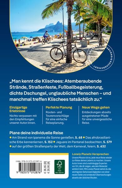 Produktbild: LONELY PLANET Reisef&uuml;hrer Brasilien