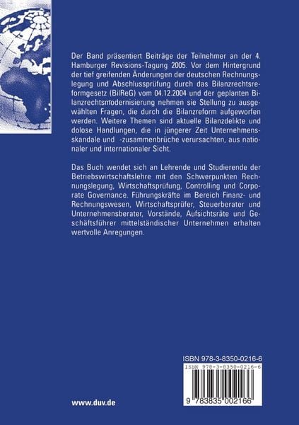 Produktbild: Bilanzreform und Bilanzdelikte