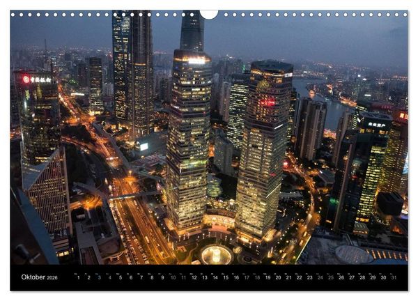 Produktbild: SHANGHAI - ohne Filter (Wandkalender 2026 DIN A3 quer), CALVENDO Monatskalender