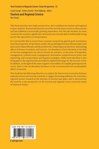Produktbild: Tourism and Regional Science