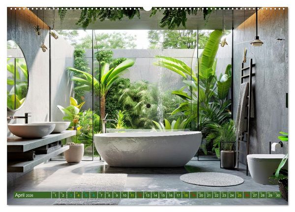 Produktbild: Nature Feeling - Urban Jungle (High Quality Premium Wall Calendar 2026 DIN A2 landscape),CALVENDO 12 Month Wall Calendar