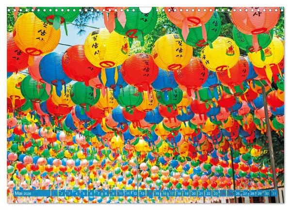 Produktbild: S&uuml;dkorea: Zwischen gelbem und japanischem Meer (Wandkalender 2026 DIN A3 quer), CALVENDO Monatskalender