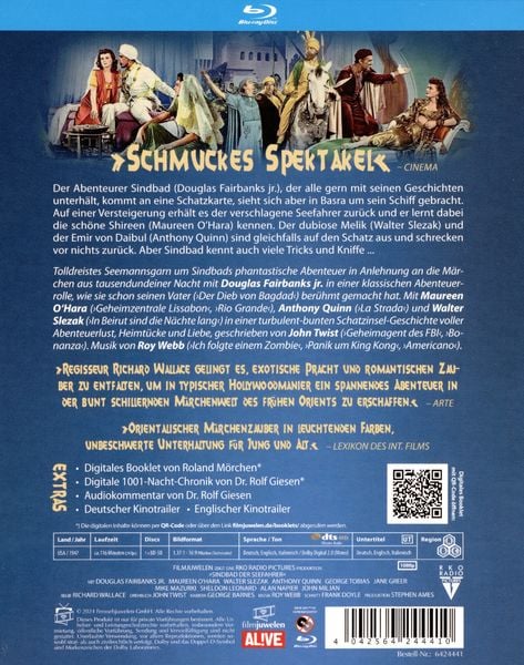 Produktbild: Sindbad der Seefahrer (RKO) - Weltpremiere der HD-Fassung (Filmjuwelen)