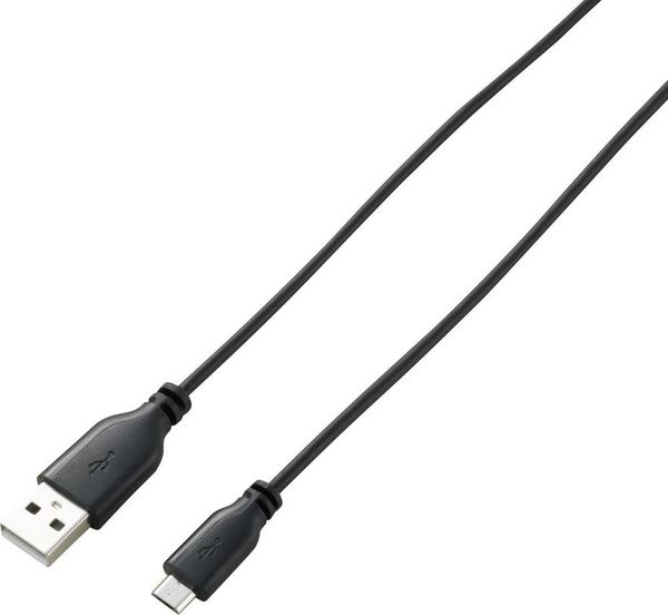 Produktbild: Renkforce USB-Kabel USB 2.0 USB-A Stecker, USB-Micro-B Stecker 1.00 m Schwarz SuperSoft-Ummantelung RF-4032111