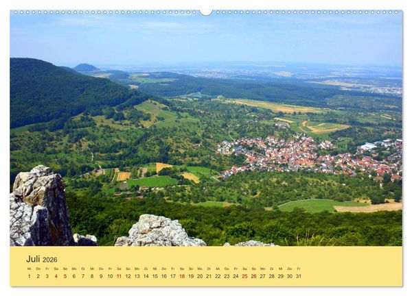 Produktbild: Unsere sch&ouml;ne Heimat - Die Schw&auml;bische Alb (hochwertiger Premium Wandkalender 2026 DIN A2 quer), Kunstdruck in Hochglanz