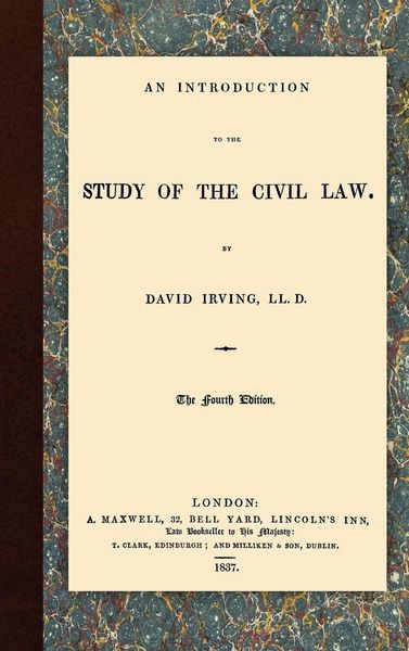 Produktbild: An Introduction to the Study of the Civil Law