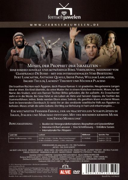 Produktbild: Moses - Die zehn Gebote [3 DVDs]