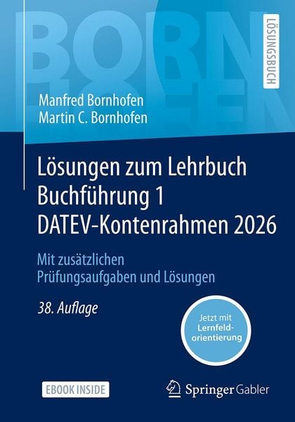 Produktbild: L&ouml;sungen zum Lehrbuch Buchf&uuml;hrung 1 DATEV-Kontenrahmen 2026