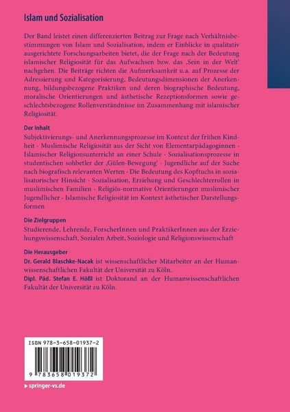 Produktbild: Islam und Sozialisation