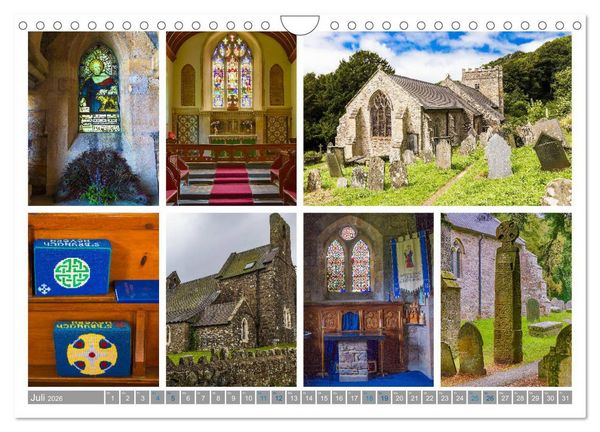 Produktbild: Sehnsucht Wales - Collagen eines Landes (Wandkalender 2026 DIN A4 quer), CALVENDO Monatskalender