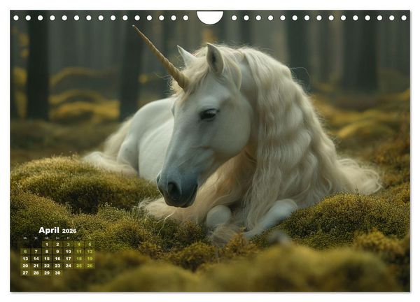 Produktbild: Fliegende M&auml;hnen und Sternenstaub - Ein zauberhafter Jahresbegleiter (Wandkalender 2026 DIN A4 quer), CALVENDO Monatskalender
