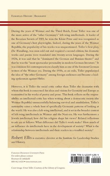 Produktbild: Ernst Toller and German Society