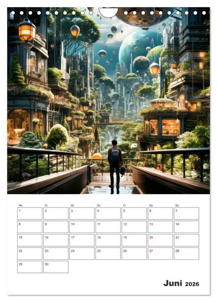 Produktbild: METAVERSE Cooler Terminplaner (Wandkalender 2026 DIN A4 hoch), CALVENDO Monatskalender