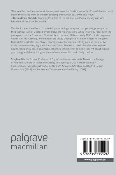 Produktbild: Bernard Shaw&rsquo;s Fiction, Material Psychology, and Affect