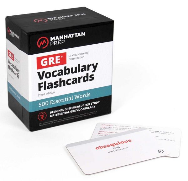 Produktbild: 500 Essential Words: GRE Vocabulary Flashcards Including Definitions, Usage Notes, Related Words, and Etymology