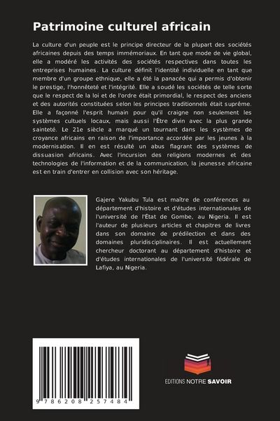 Produktbild: Patrimoine culturel africain