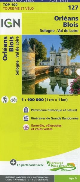 Orléans Blois 1:100 000, Karte von Collectif Ign, IGN Frankreich, 9782758547532