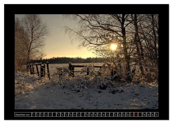 Produktbild: Lichtlandschaft Worpswede (hochwertiger Premium Wandkalender 2026 DIN A2 quer), Kunstdruck in Hochglanz