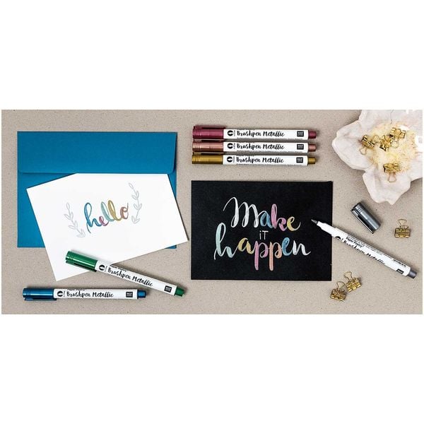 Produktbild: METALLIC BRUSHPENS SET 6 STK