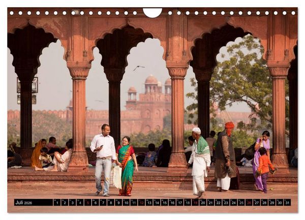 Produktbild: Indien - das goldene Dreieck, Delhi-Agra-Jaipur (Wandkalender 2026 DIN A4 quer), CALVENDO Monatskalender