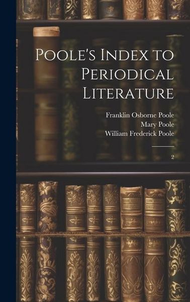 Produktbild: Poole's Index to Periodical Literature: 2