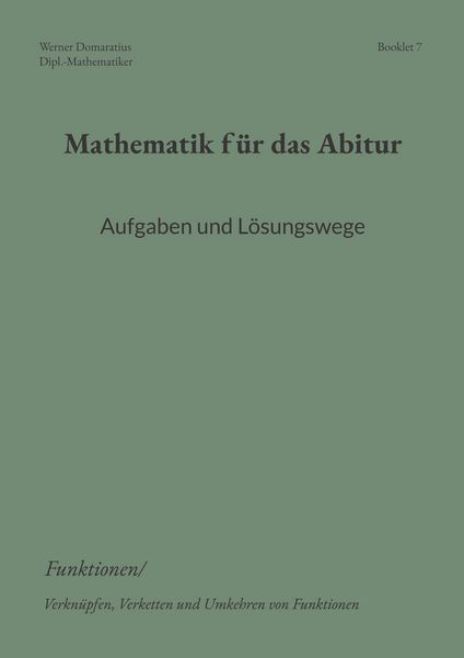 Produktbild: Mathematik f&uuml;r das Abitur