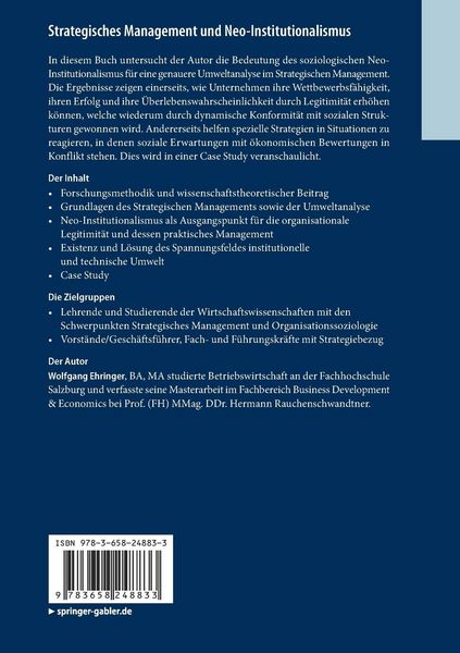 Produktbild: Strategisches Management und Neo-Institutionalismus