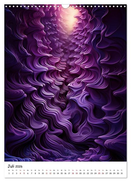 Produktbild: Abstrakte Illusionen (Wandkalender 2026 DIN A3 hoch), CALVENDO Monatskalender