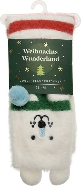 Produktbild: Weihnachtswunderland, Couch-Flauschsocken, Eisb&auml;r