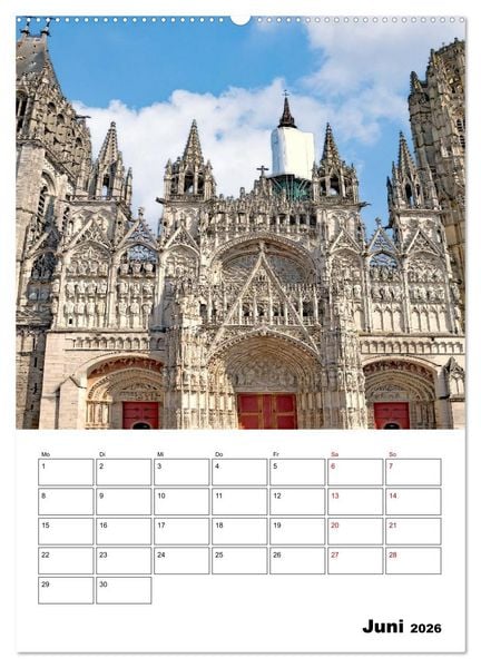 Produktbild: Normandie - Reiseplaner (hochwertiger Premium Wandkalender 2026 DIN A2 hoch), Kunstdruck in Hochglanz