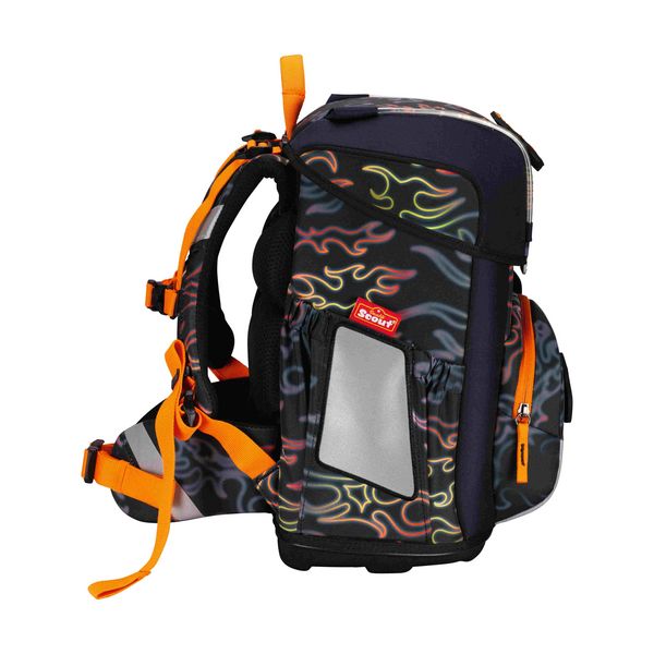 Produktbild: Scout Schulranzen Set Neo Safety Light, Schulranzen Set, 4tlg, Flames
