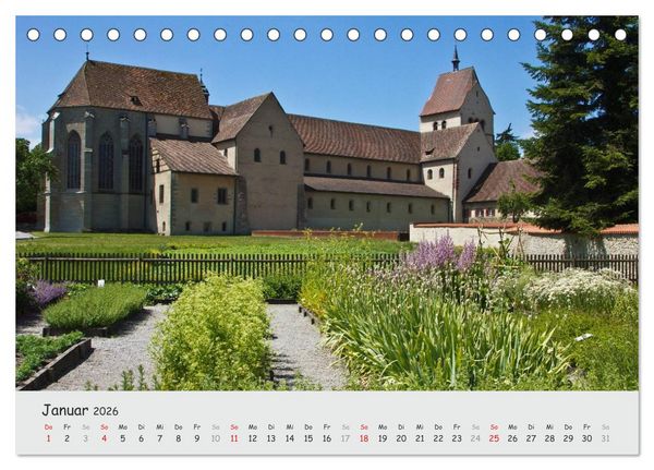 Produktbild: Insel Reichenau - Klosterinsel im Bodensee (Tischkalender 2026 DIN A5 quer), CALVENDO Monatskalender
