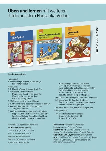 Produktbild: Englisch 4. Klasse &Uuml;bungsblock