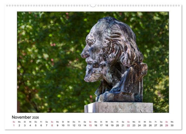 Produktbild: Komponisten-Denkm&auml;ler in Wien (Wandkalender 2026 DIN A2 quer), CALVENDO Monatskalender