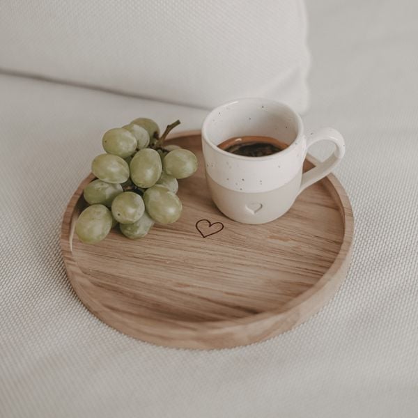 Produktbild: Mini Tablett rund Herz