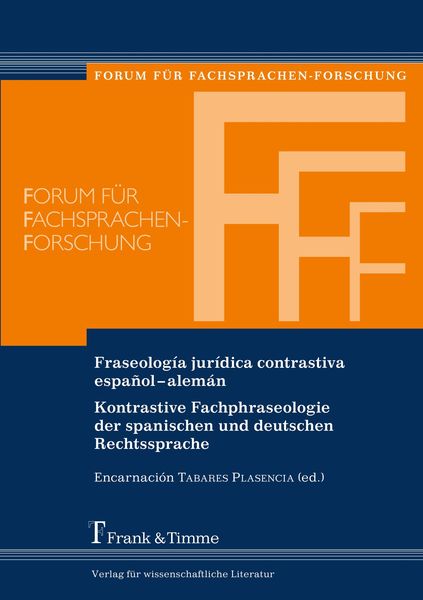 Produktbild: Fraseolog&iacute;a jur&iacute;dica contrastiva espa&ntilde;ol&ndash;alem&aacute;n