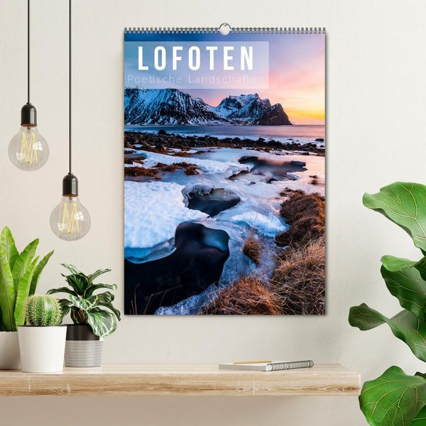 Produktbild: Lofoten. Poetische Landschaften (Wandkalender 2026 DIN A2 hoch), CALVENDO Monatskalender