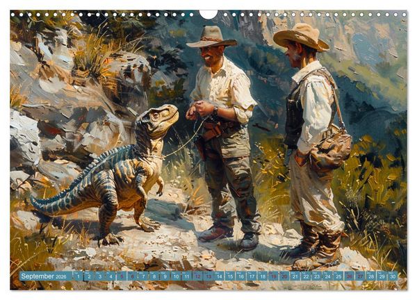 Produktbild: Dinosaur Legends (Wall Calendar 2026 DIN A3 landscape), CALVENDO 12 Month Wall Calendar