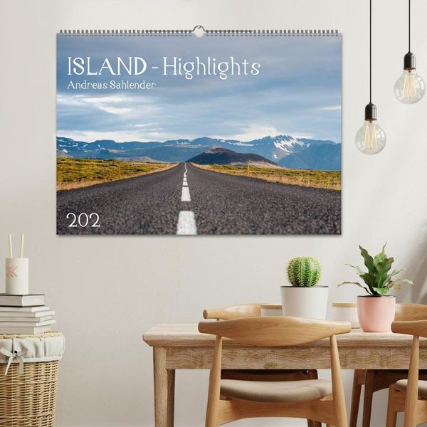 Produktbild: Island Highlights (Wandkalender 2026 DIN A2 quer), CALVENDO Monatskalender