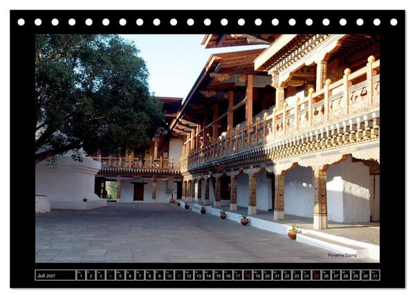 Produktbild: Bhutan Druk Yul 2027 (Tischkalender 2027 DIN A5 quer), CALVENDO Monatskalender
