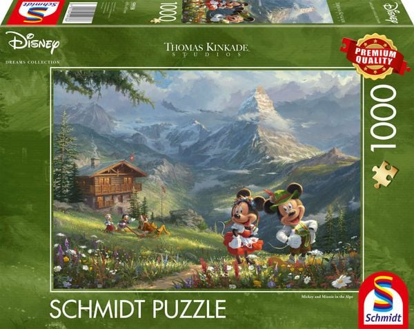 Puzzle Schmidt Spiele Disney Mickey & Minnie in den Alpen 1000 Teile