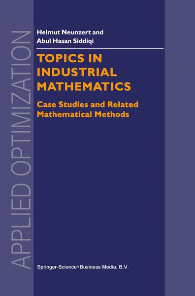 Produktbild: Topics in Industrial Mathematics
