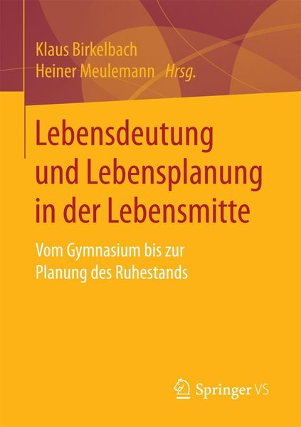 Produktbild: Lebensdeutung und Lebensplanung in der Lebensmitte