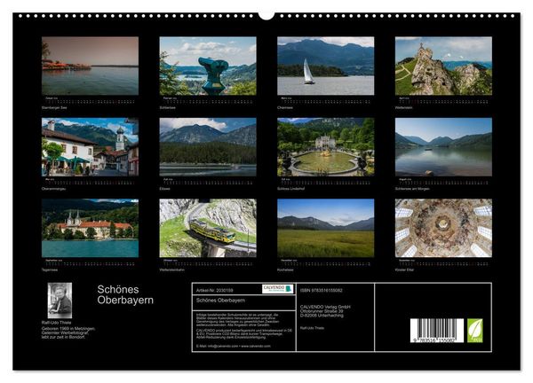 Produktbild: Sch&ouml;nes Oberbayern (hochwertiger Premium Wandkalender 2026 DIN A2 quer), Kunstdruck in Hochglanz