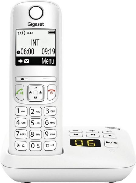 Produktbild: Gigaset A690A DECT/GAP Schnurloses Telefon analog Anrufbeantworter Wei&szlig;